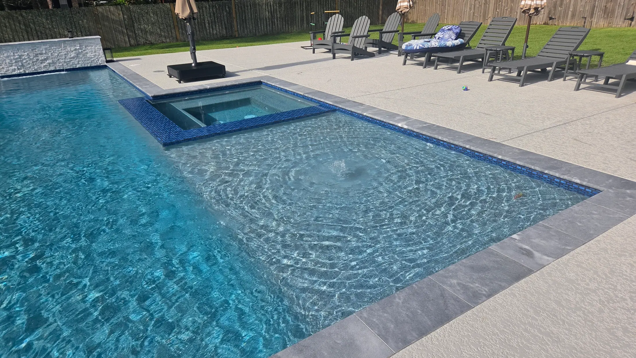 Clearwater pool design inspiration for a Ponchatoula backyard; photographed from Clearwater’s portfolio