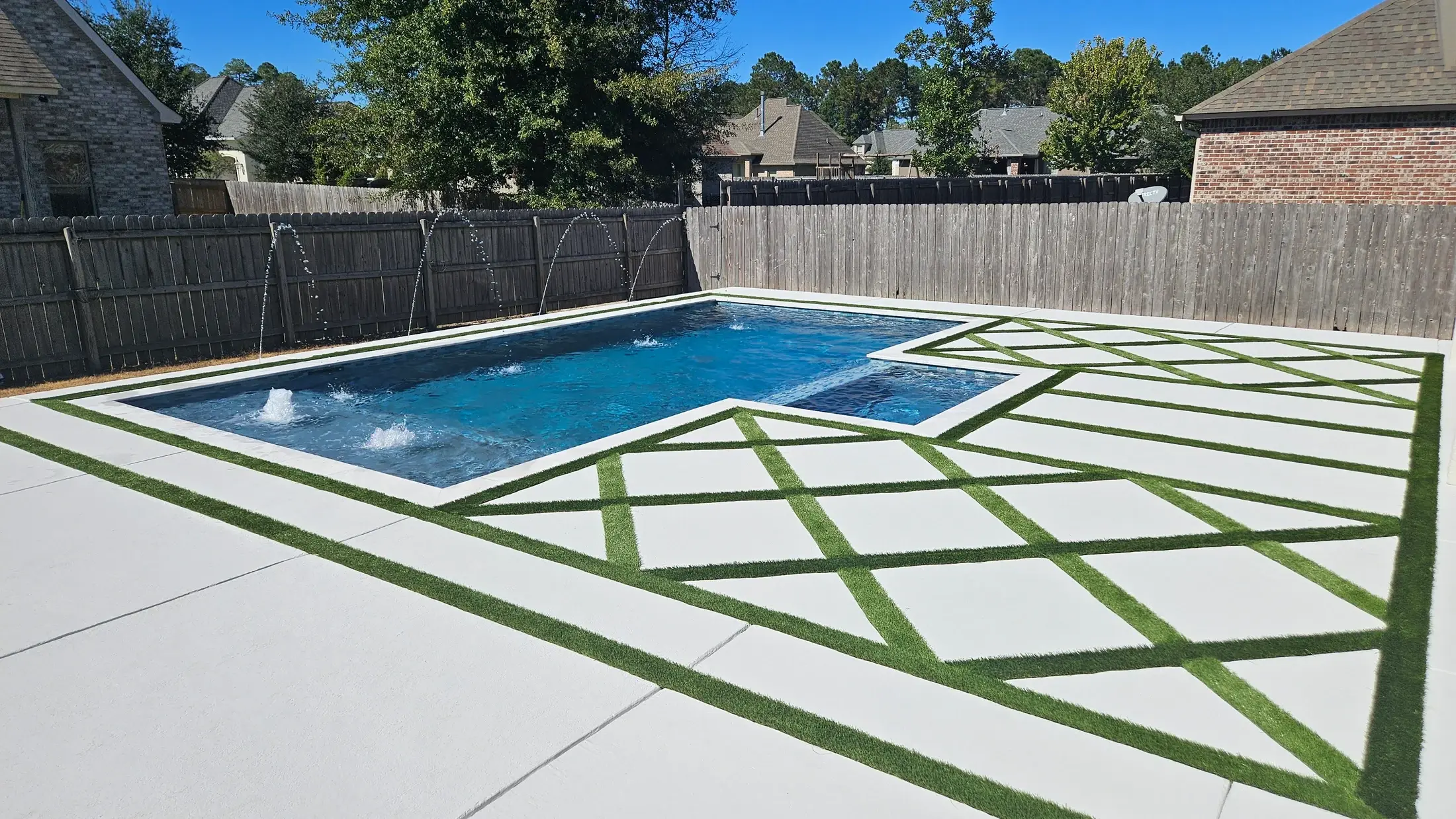 Clearwater pool design inspiration for a Baton Rouge backyard; photographed from Clearwater’s portfolio