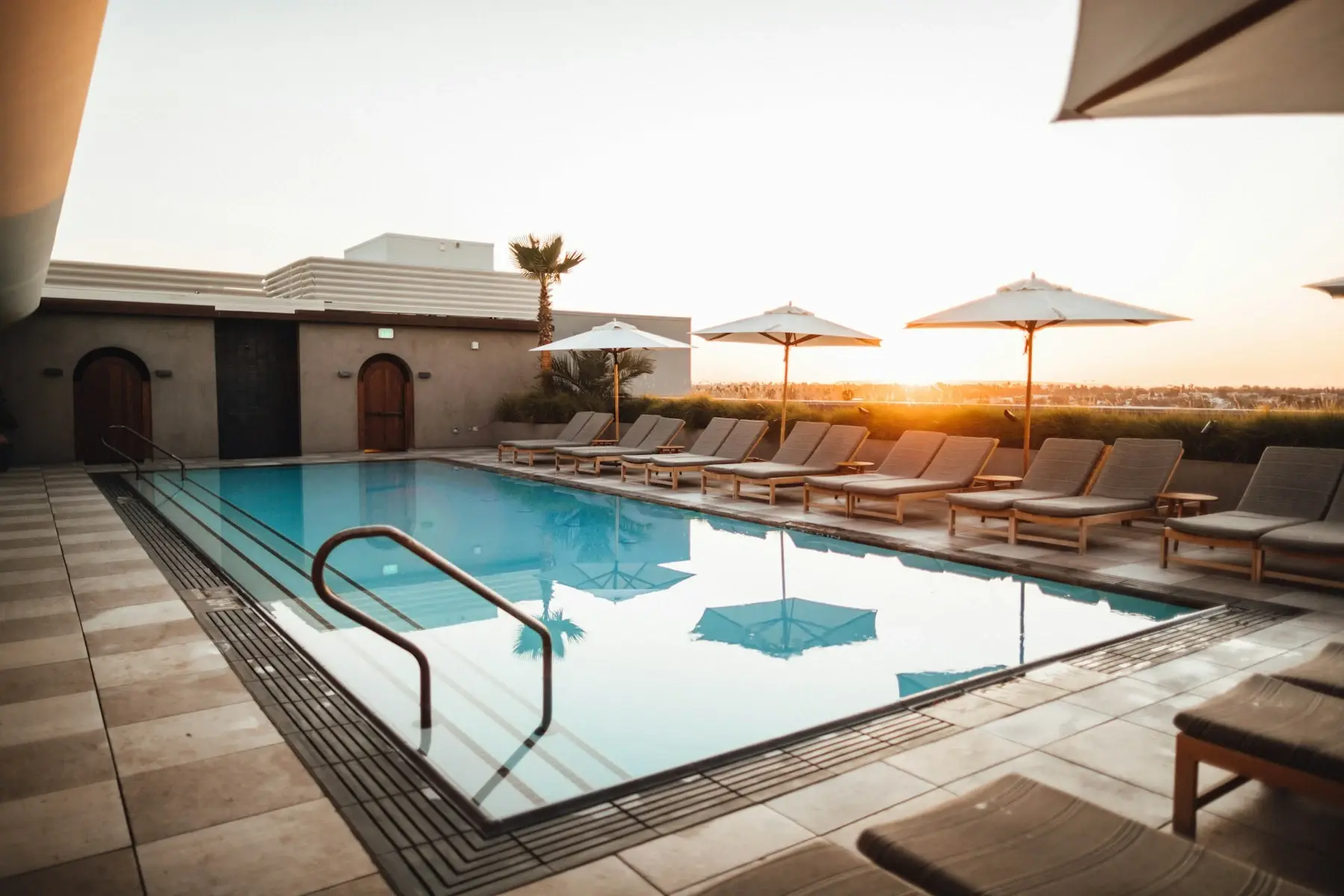 Architectural pool photographed by Roberto Nickson for Unsplash