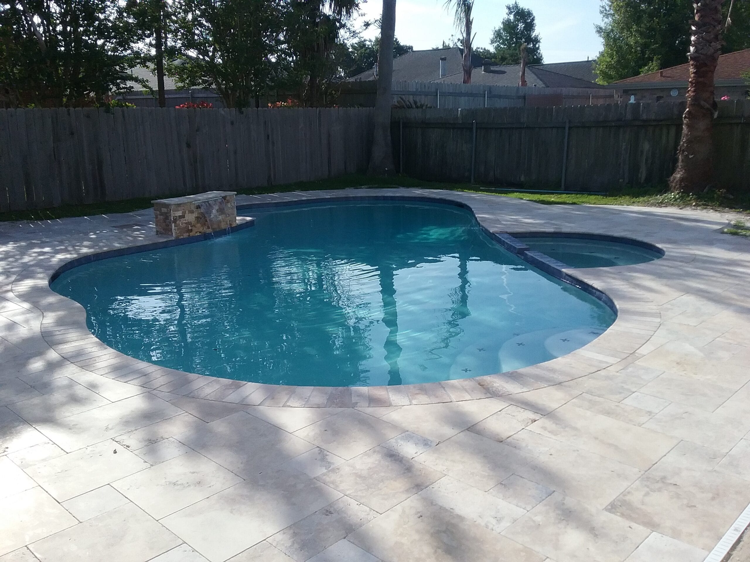 custom backyard and pool